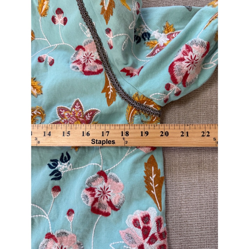 Sundance Womens Floral Embroidered Jacket Boho Size M Cottage Whimsical Artsy - Picture 9 of 12
